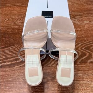 Dolce Vita Women's Sandals with Clear Straps - Blush